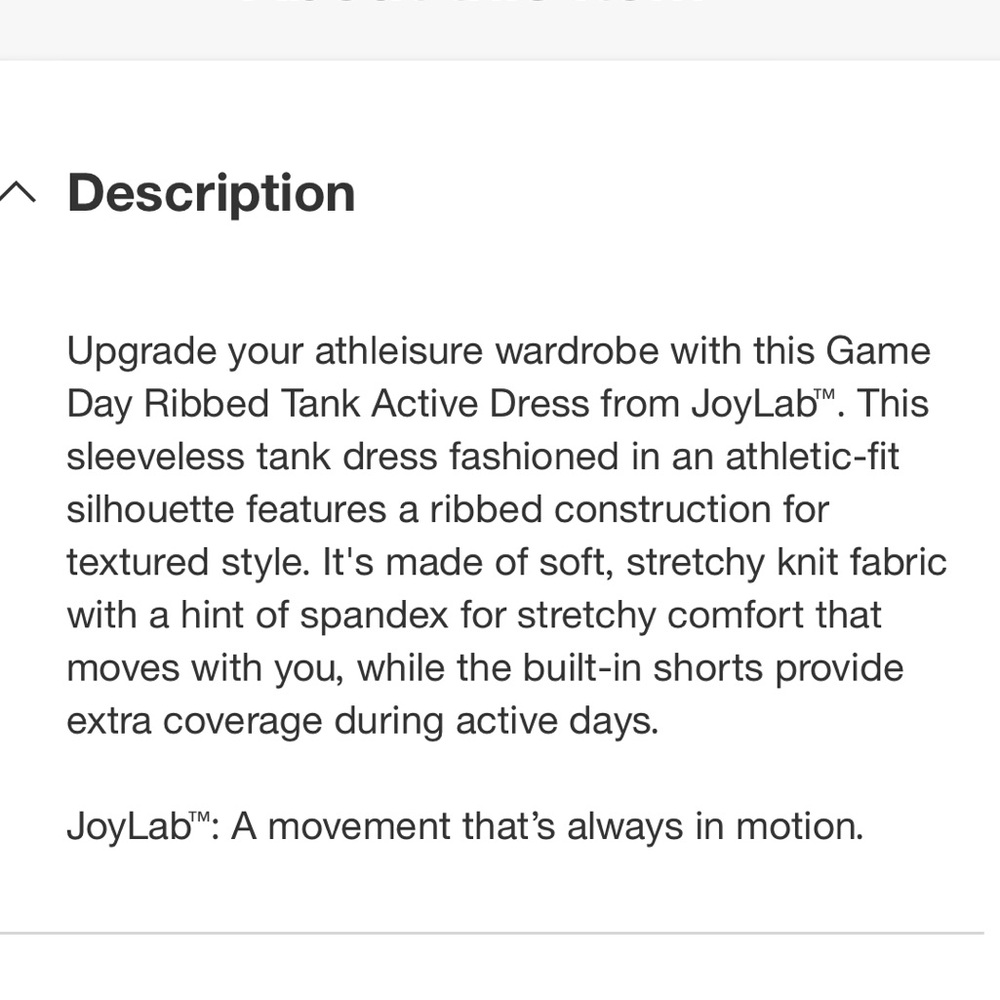JoyLab - Women's Game Day Ribbed Tank Active Dress - JoyLab Red Small - Picture 6 of 16